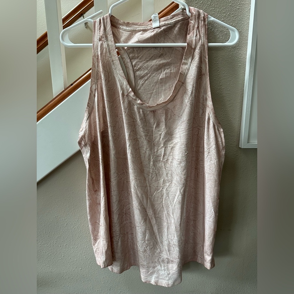 lululemon athletica Love Wash Summit Light Pink Tank Top size 12